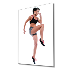 Spor Fıtnes Cam Tablo Sports Fitness 90x60 cm