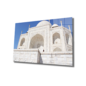 Beyaz Bina Cam Tablo White 36x23 cm