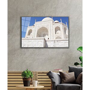Beyaz Bina Cam Tablo White 36x23 cm