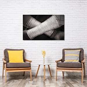 Afrika Bilezikleri Cam Tablo 110x70 cm