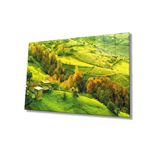 Green Nature Landscape Dayanıklı 50x70 cm