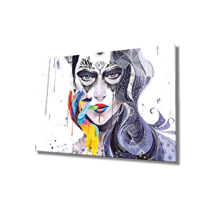 İllüstrasyon Cam Tablo Illustration Art 36x23 cm