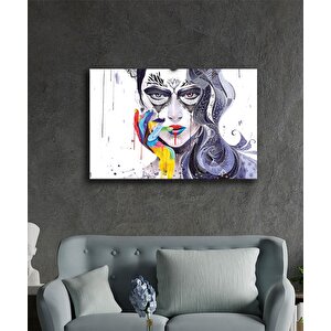 İllüstrasyon Cam Tablo Illustration Art 36x23 cm