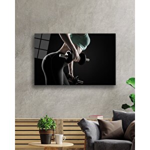 Spor Fıtnes Cam Tablo Sports Fitness 90x60 cm