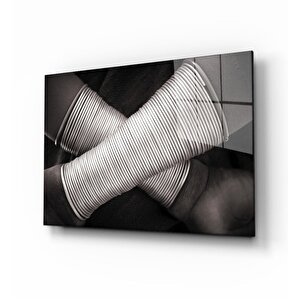 Afrika Bilezikleri Cam Tablo 50x70 cm