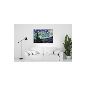 Yıldızlı Gece Cam Tablo 70x110 cm