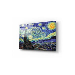 Yıldızlı Gece Cam Tablo 50x70 cm