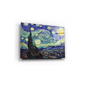 Yıldızlı Gece Cam Tablo 50x70 cm