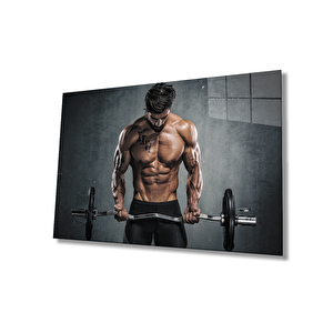 Spor Fıtnes Cam Tablo Sports Fitness 36x23 cm