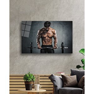 Spor Fıtnes Cam Tablo Sports Fitness 36x23 cm