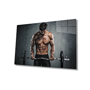 Spor Fıtnes Cam Tablo Sports Fitness 50x70 cm