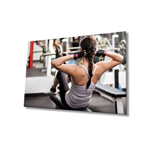 Spor Fıtnes Cam Tablo Sports Fitness 50x70 cm