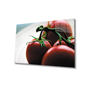 Domates Cam Tablo Tomatoes 110x70 cm
