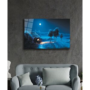 İllüstrasyon Cam Tablo Illustration Art 50x70 cm