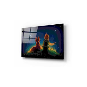 Küçük Prens Cam Tablo 60x90 cm