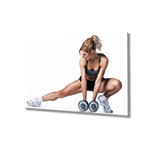 Spor Fıtnes Cam Tablo Sports Fitness 36x23 cm