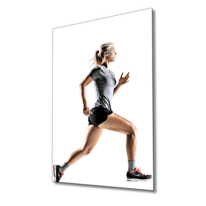 Spor Fıtnes Cam Tablo Sports Fitness 36x23 cm