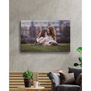 Kız Çocukları Cam Tablo 36x23 cm