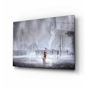 Yağmurda Sevgililer Tablo 50x70 cm
