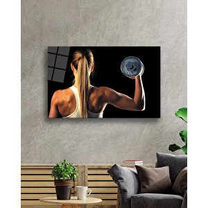 Spor Fıtnes Cam Tablo Sports Fitness 50x70 cm