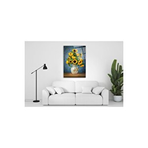 Ayçiçekleri Cam Tablo 50x70 cm