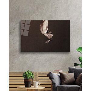 Siyah Beyaz İnsan Fotoğrafları Cam Tablo 110x70 cm