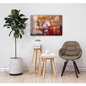 Sevgililer Cam Tablo 36x23 cm