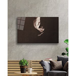 Siyah Beyaz İnsan Fotoğrafları Cam Tablo 50x70 cm