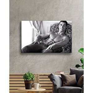 Siyah Beyaz İnsan Fotoğrafları Cam Tablo 110x70 cm