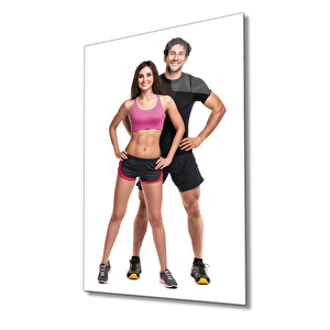 Spor Fıtnes Cam Tablo Sports Fitness 50x70 cm