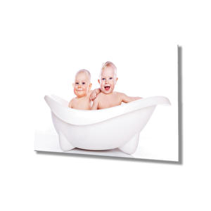 Bebekler Cam Tablo 90x60 cm