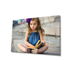 Çocuk Cam Tablo Girl Table 50x70 cm