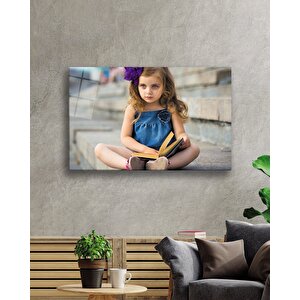 Çocuk Cam Tablo Girl Table 50x70 cm