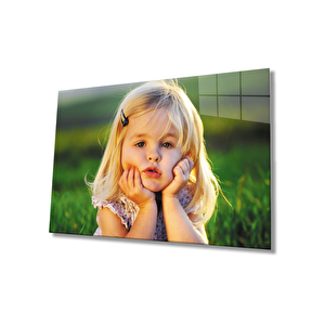 Kız Çocuk Cam Tablo Girl Table 50x70 cm