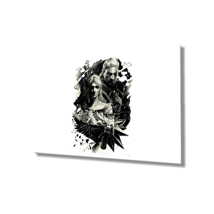 Siyah Beyaz İnsan Fotoğrafları Cam Tablo 50x70 cm