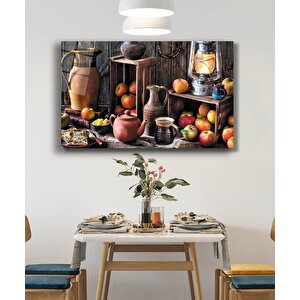 Cam Tablo Fruits Apple Still Life Kitchen 110x70 cm