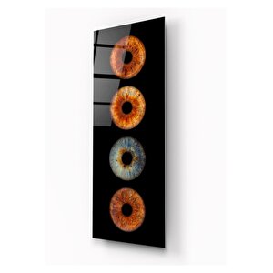 Göz Bebekleri Cam Tablo 35x90 cm
