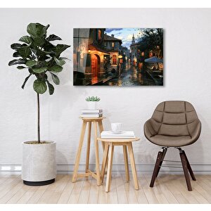 Akşamüstü Sokağı Cam Tablo 50x70 cm