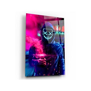 Neon Maske Cam Tablo 70x110 cm