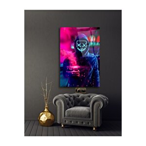Neon Maske Cam Tablo 50x70 cm