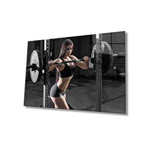 Spor Fıtnes Cam Tablo Sports Fitness 50x70 cm