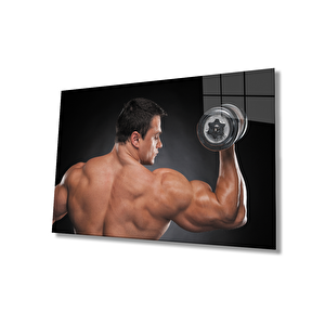 Spor Fıtnes Cam Tablo Sports Fitness 36x23 cm