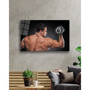 Spor Fıtnes Cam Tablo Sports Fitness 50x70 cm