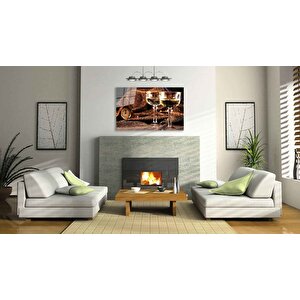 Kadeh Cam Tablo 90x60 cm