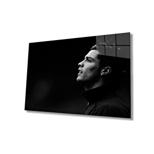 Siyah Beyaz İnsan Fotoğrafları Cam Tablo 36x23 cm