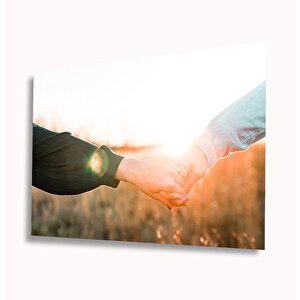 Sevgililer Cam Tablo 50x70 cm