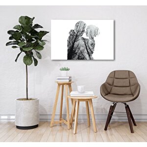 Sevgililer Cam Tablo 36x23 cm