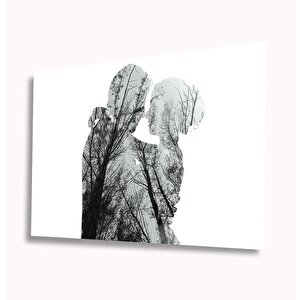 Sevgililer Cam Tablo 50x70 cm