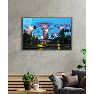Işıklı Singapur Cam Tablo , Singapour 36x23 cm