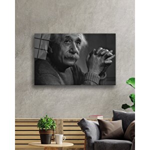 Siyah Beyaz İnsan Fotoğrafları Albert Einstein 50x70 cm